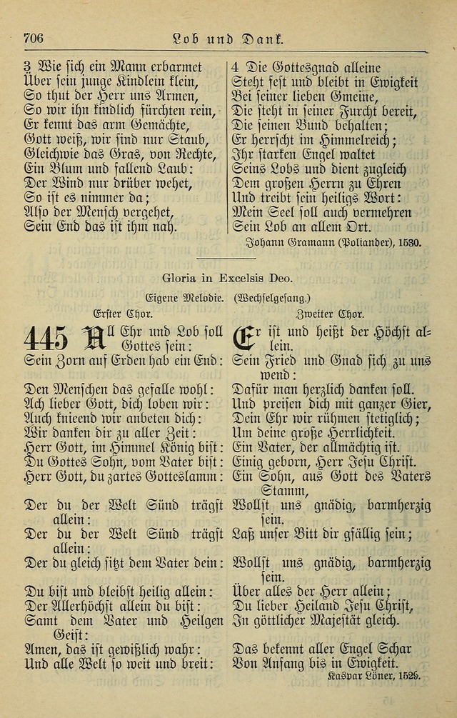 Kirchenbuch für Evangelisch-Lutherische Gemeinden page 706