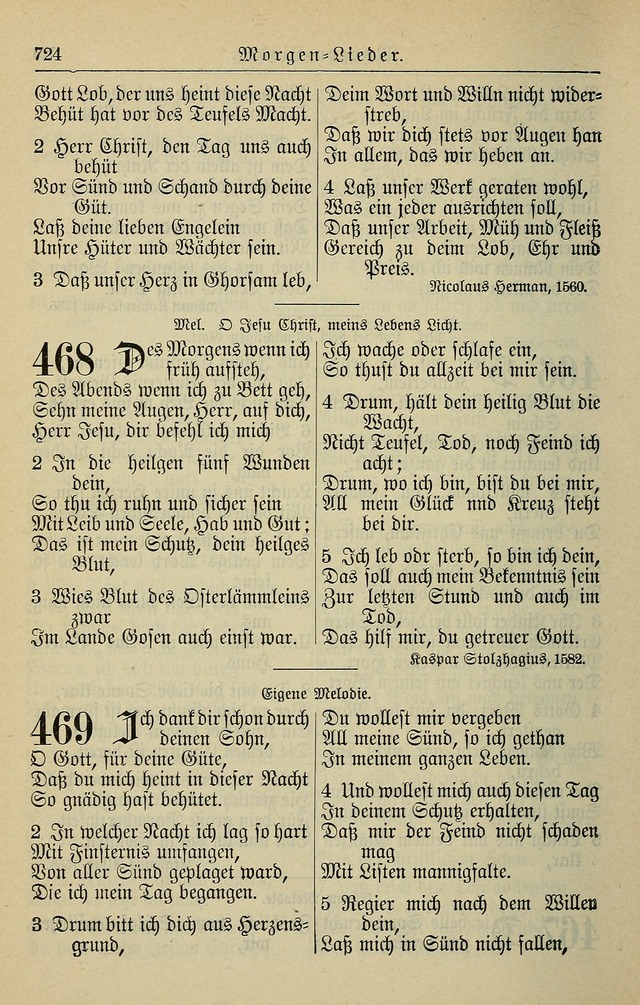 Kirchenbuch für Evangelisch-Lutherische Gemeinden page 724