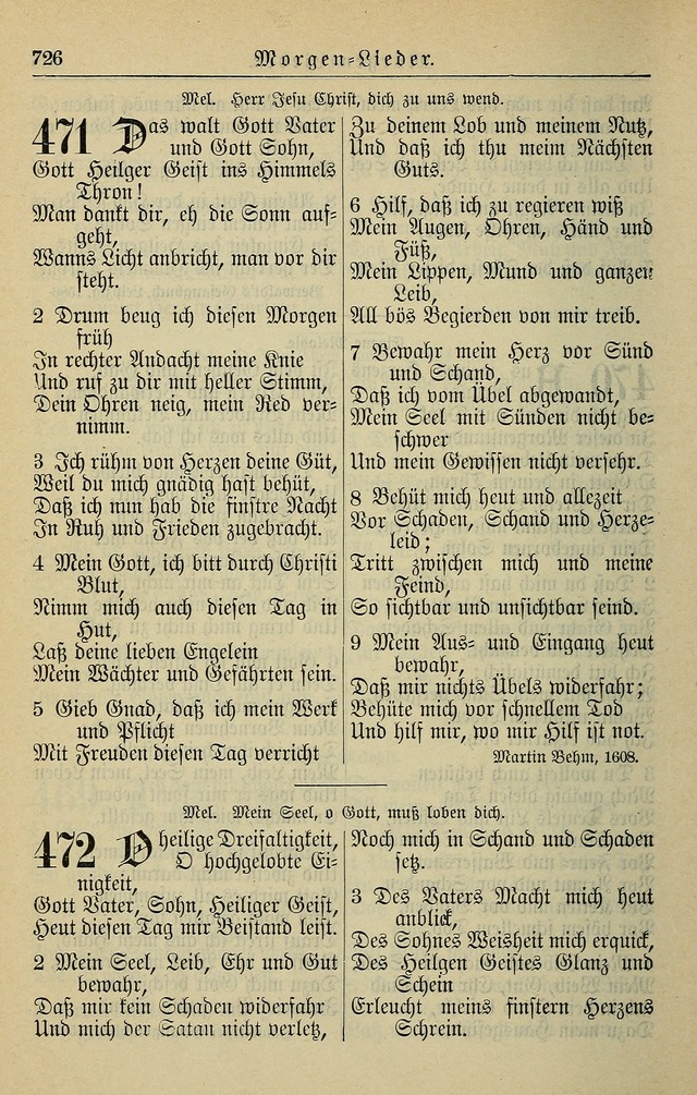 Kirchenbuch für Evangelisch-Lutherische Gemeinden page 726