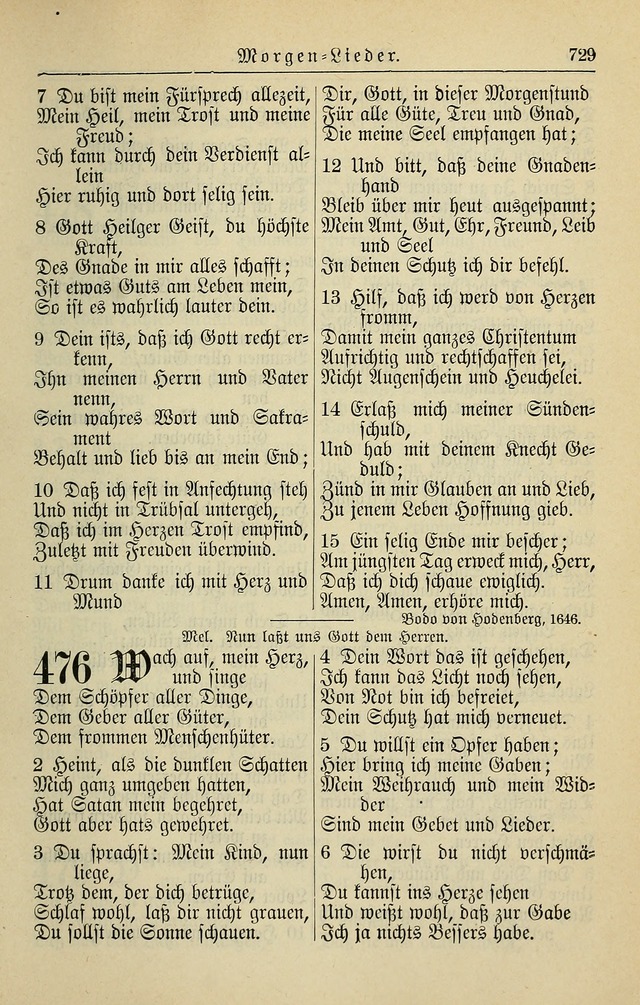 Kirchenbuch für Evangelisch-Lutherische Gemeinden page 729