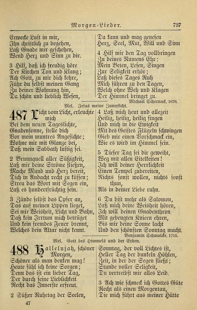 Kirchenbuch für Evangelisch-Lutherische Gemeinden page 737