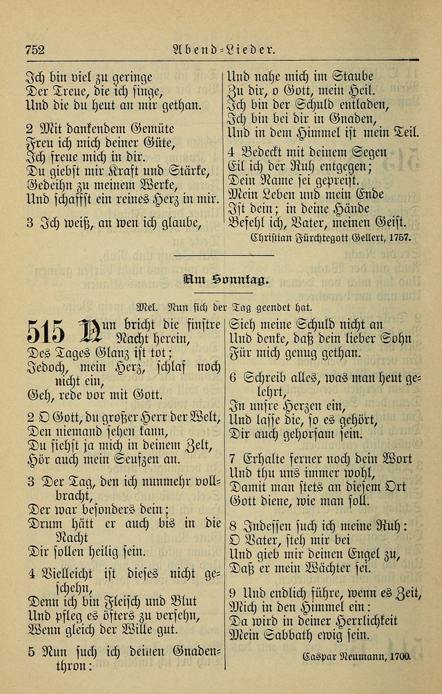 Kirchenbuch für Evangelisch-Lutherische Gemeinden page 752