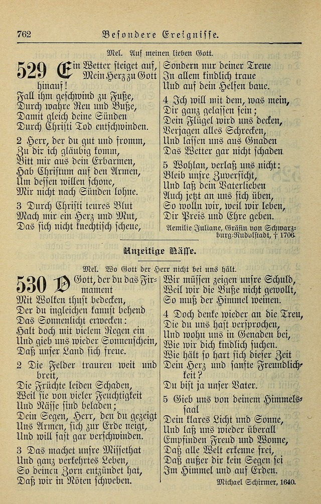 Kirchenbuch für Evangelisch-Lutherische Gemeinden page 762