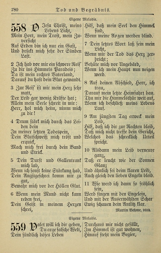 Kirchenbuch für Evangelisch-Lutherische Gemeinden page 780