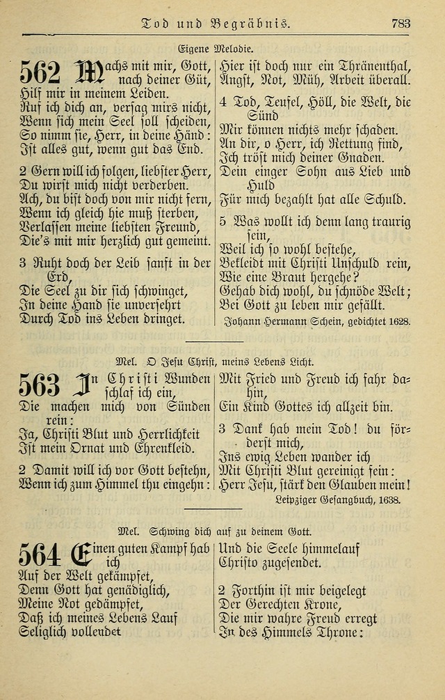 Kirchenbuch für Evangelisch-Lutherische Gemeinden page 783