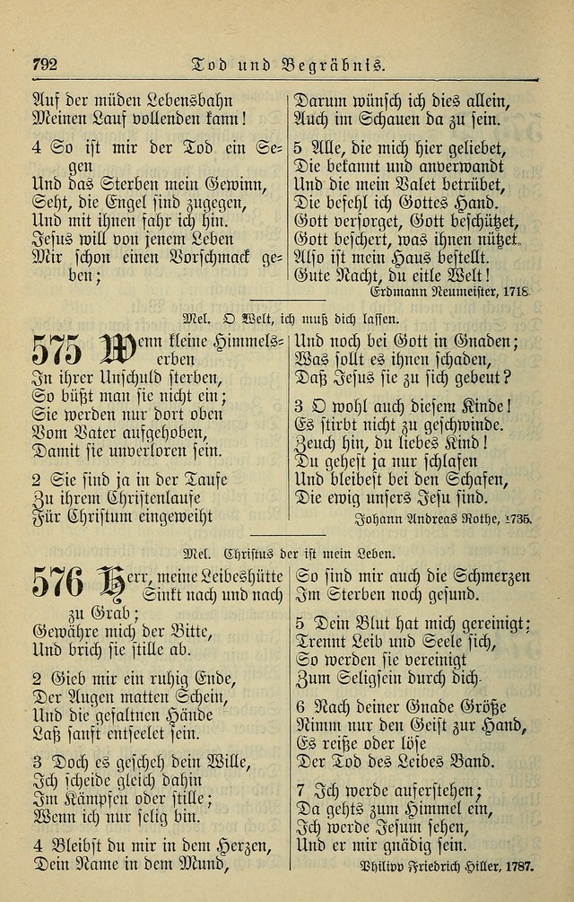 Kirchenbuch für Evangelisch-Lutherische Gemeinden page 792