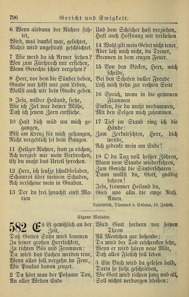 Kirchenbuch für Evangelisch-Lutherische Gemeinden page 796