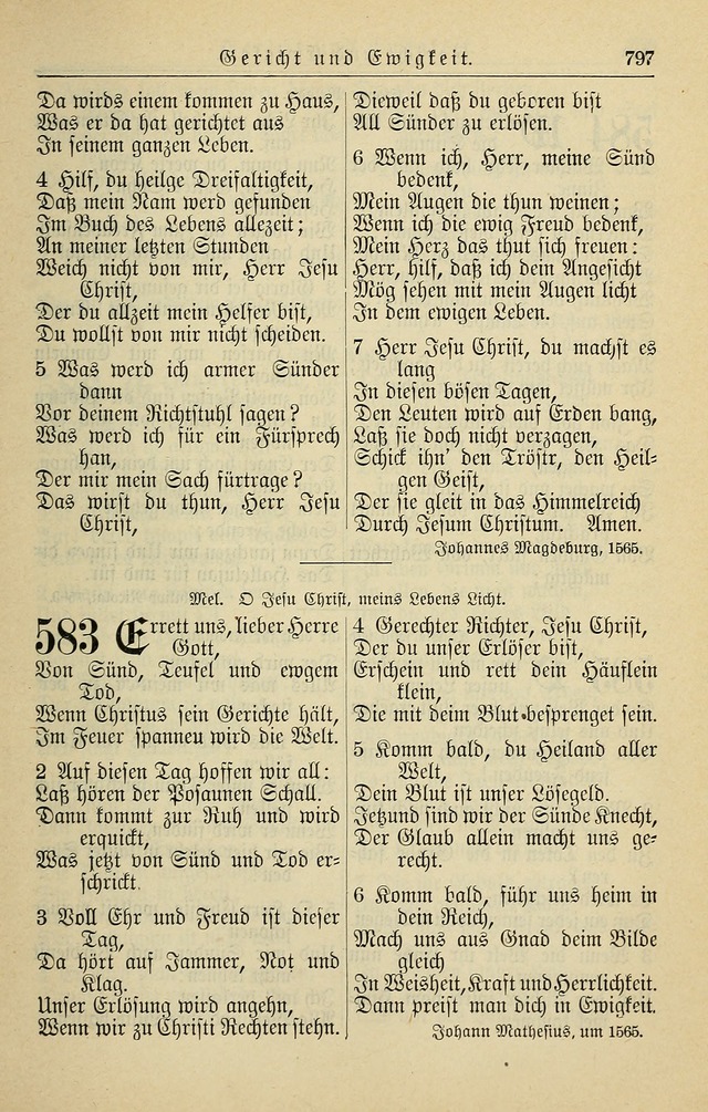 Kirchenbuch für Evangelisch-Lutherische Gemeinden page 797