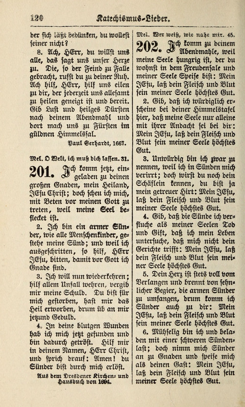 Kirchen-Gesangbuch: für Evangelisch-Lutherische Gemeinden ungeänderter Aubsburgischer Confession page 120