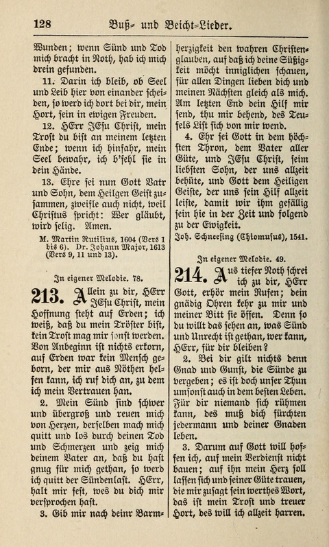 Kirchen-Gesangbuch: für Evangelisch-Lutherische Gemeinden ungeänderter Aubsburgischer Confession page 128