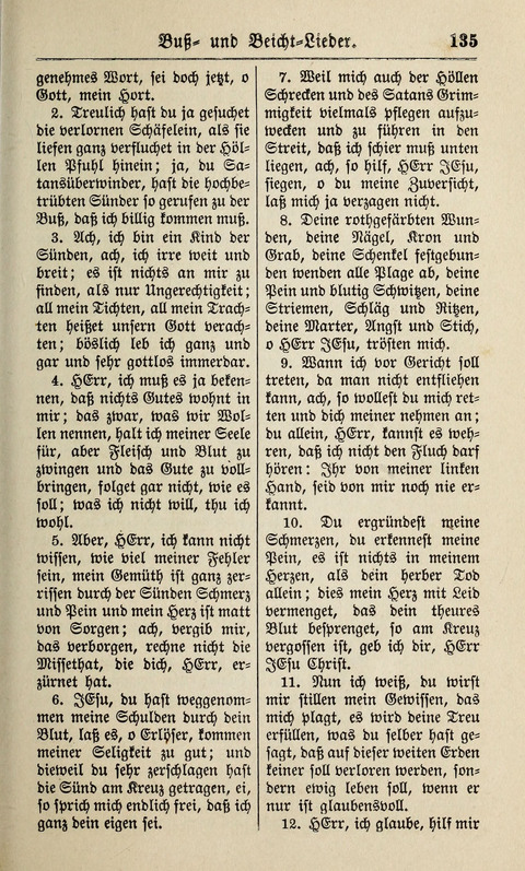 Kirchen-Gesangbuch: für Evangelisch-Lutherische Gemeinden ungeänderter Aubsburgischer Confession page 135