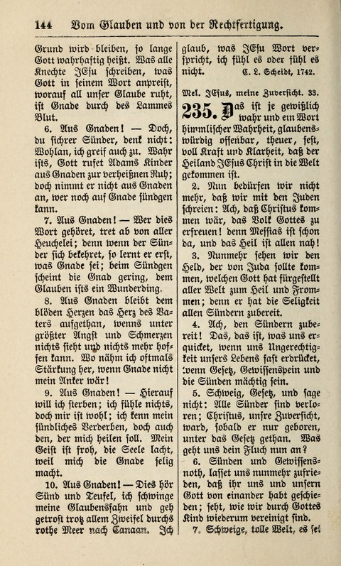 Kirchen-Gesangbuch: für Evangelisch-Lutherische Gemeinden ungeänderter Aubsburgischer Confession page 144