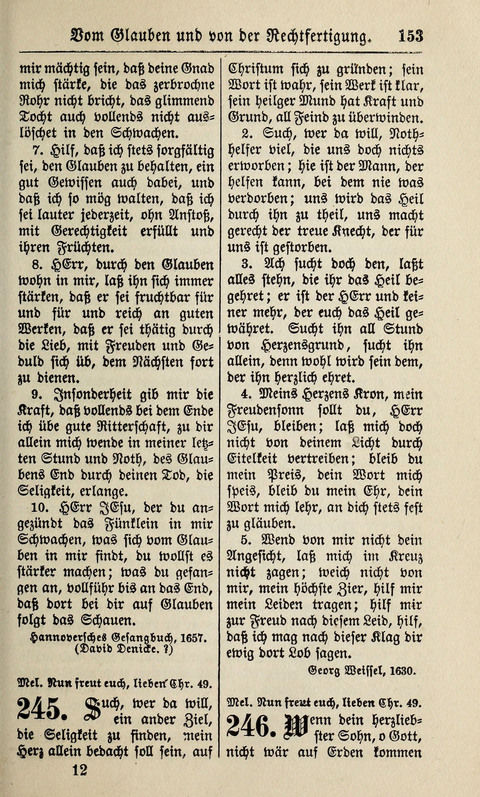 Kirchen-Gesangbuch: für Evangelisch-Lutherische Gemeinden ungeänderter Aubsburgischer Confession page 153