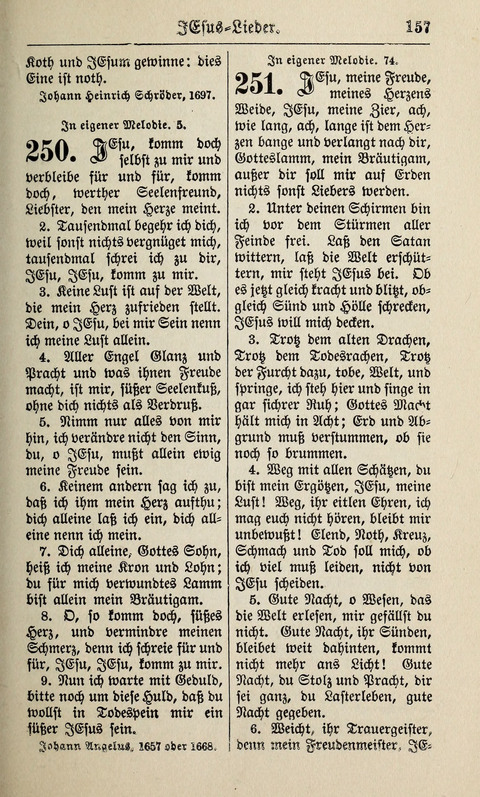 Kirchen-Gesangbuch: für Evangelisch-Lutherische Gemeinden ungeänderter Aubsburgischer Confession page 157