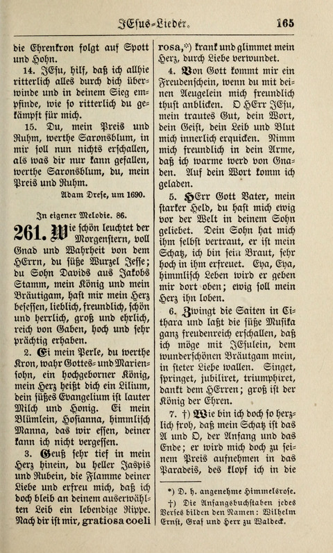 Kirchen-Gesangbuch: für Evangelisch-Lutherische Gemeinden ungeänderter Aubsburgischer Confession page 165