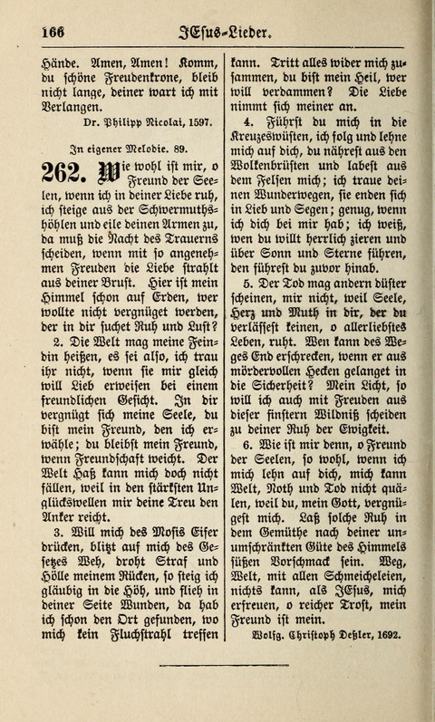 Kirchen-Gesangbuch: für Evangelisch-Lutherische Gemeinden ungeänderter Aubsburgischer Confession page 166