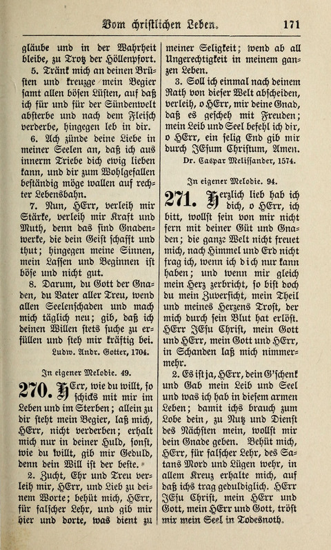 Kirchen-Gesangbuch: für Evangelisch-Lutherische Gemeinden ungeänderter Aubsburgischer Confession page 171