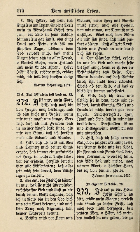 Kirchen-Gesangbuch: für Evangelisch-Lutherische Gemeinden ungeänderter Aubsburgischer Confession page 172