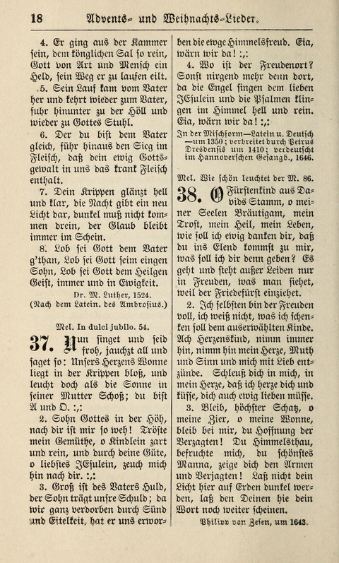 Kirchen-Gesangbuch: für Evangelisch-Lutherische Gemeinden ungeänderter Aubsburgischer Confession page 18