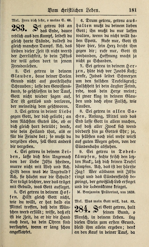 Kirchen-Gesangbuch: für Evangelisch-Lutherische Gemeinden ungeänderter Aubsburgischer Confession page 181