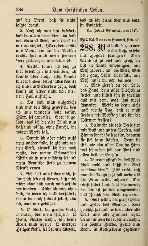 Kirchen-Gesangbuch: für Evangelisch-Lutherische Gemeinden ungeänderter Aubsburgischer Confession page 184