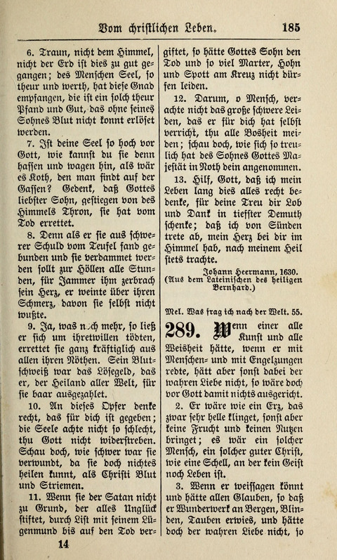 Kirchen-Gesangbuch: für Evangelisch-Lutherische Gemeinden ungeänderter Aubsburgischer Confession page 185