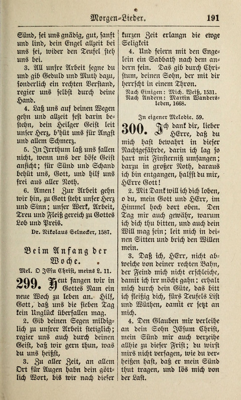 Kirchen-Gesangbuch: für Evangelisch-Lutherische Gemeinden ungeänderter Aubsburgischer Confession page 191