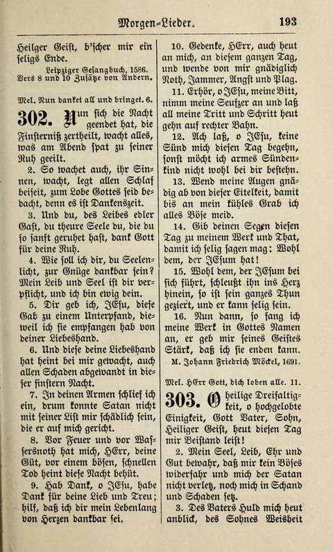 Kirchen-Gesangbuch: für Evangelisch-Lutherische Gemeinden ungeänderter Aubsburgischer Confession page 193