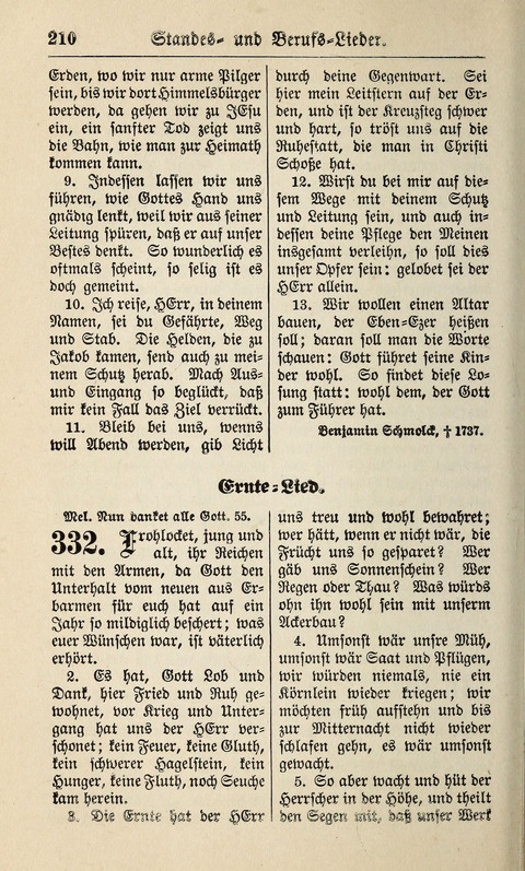 Kirchen-Gesangbuch: für Evangelisch-Lutherische Gemeinden ungeänderter Aubsburgischer Confession page 210