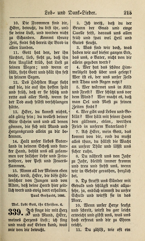 Kirchen-Gesangbuch: für Evangelisch-Lutherische Gemeinden ungeänderter Aubsburgischer Confession page 215