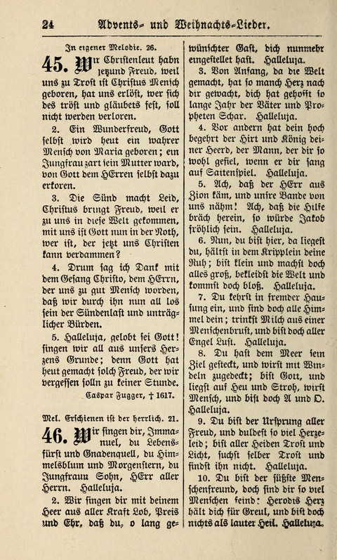 Kirchen-Gesangbuch: für Evangelisch-Lutherische Gemeinden ungeänderter Aubsburgischer Confession page 24