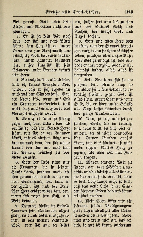 Kirchen-Gesangbuch: für Evangelisch-Lutherische Gemeinden ungeänderter Aubsburgischer Confession page 245