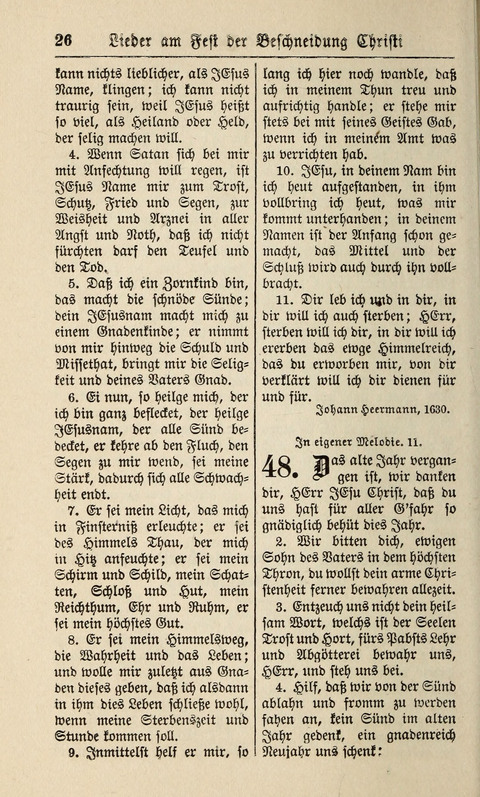 Kirchen-Gesangbuch: für Evangelisch-Lutherische Gemeinden ungeänderter Aubsburgischer Confession page 26