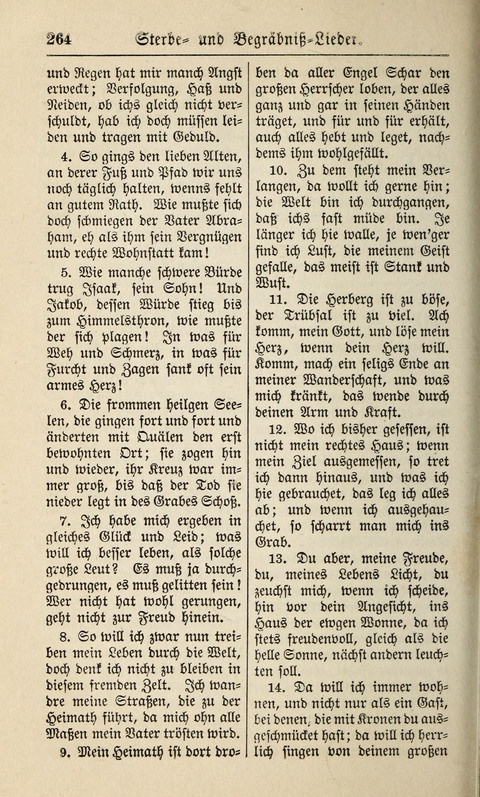 Kirchen-Gesangbuch: für Evangelisch-Lutherische Gemeinden ungeänderter Aubsburgischer Confession page 264