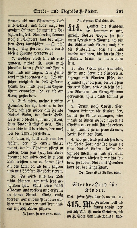 Kirchen-Gesangbuch: für Evangelisch-Lutherische Gemeinden ungeänderter Aubsburgischer Confession page 267