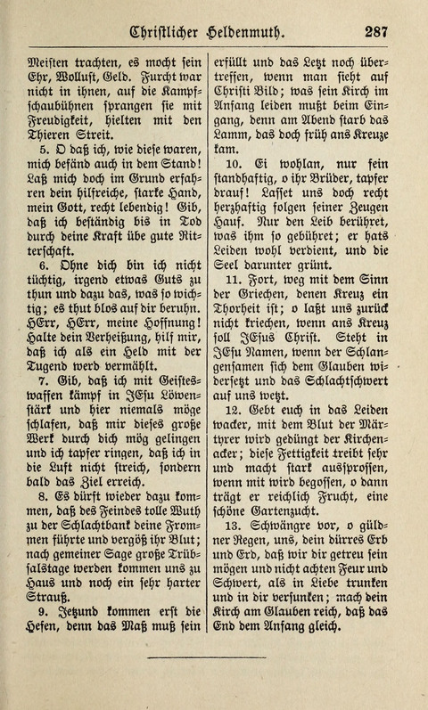 Kirchen-Gesangbuch: für Evangelisch-Lutherische Gemeinden ungeänderter Aubsburgischer Confession page 287