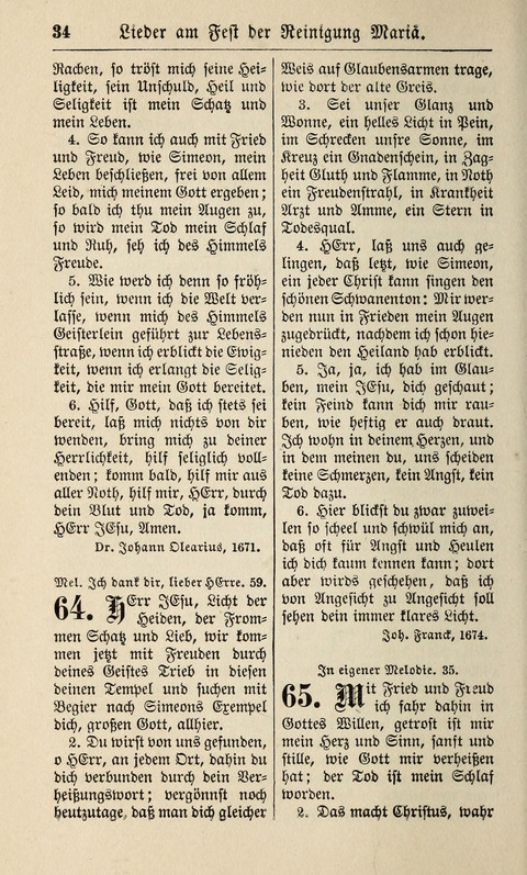 Kirchen-Gesangbuch: für Evangelisch-Lutherische Gemeinden ungeänderter Aubsburgischer Confession page 34