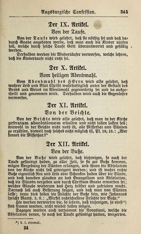 Kirchen-Gesangbuch: für Evangelisch-Lutherische Gemeinden ungeänderter Aubsburgischer Confession page 345