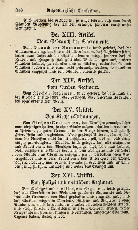 Kirchen-Gesangbuch: für Evangelisch-Lutherische Gemeinden ungeänderter Aubsburgischer Confession page 346