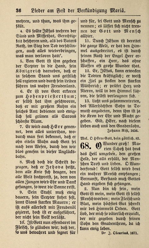 Kirchen-Gesangbuch: für Evangelisch-Lutherische Gemeinden ungeänderter Aubsburgischer Confession page 36