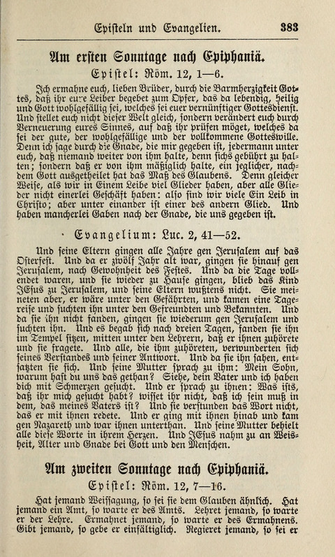 Kirchen-Gesangbuch: für Evangelisch-Lutherische Gemeinden ungeänderter Aubsburgischer Confession page 383