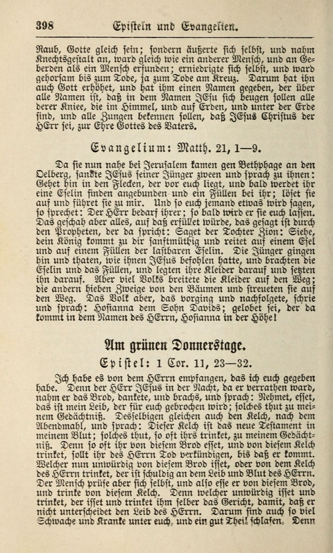 Kirchen-Gesangbuch: für Evangelisch-Lutherische Gemeinden ungeänderter Aubsburgischer Confession page 398