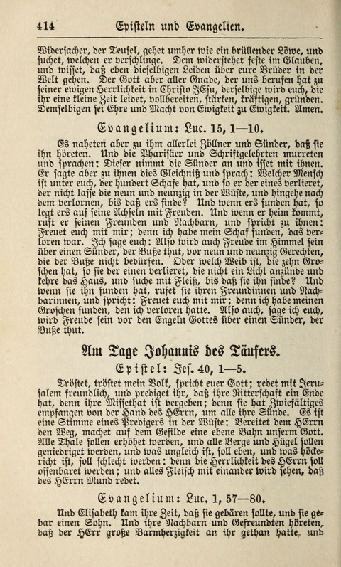 Kirchen-Gesangbuch: für Evangelisch-Lutherische Gemeinden ungeänderter Aubsburgischer Confession page 414