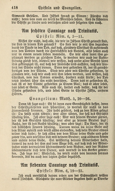 Kirchen-Gesangbuch: für Evangelisch-Lutherische Gemeinden ungeänderter Aubsburgischer Confession page 418