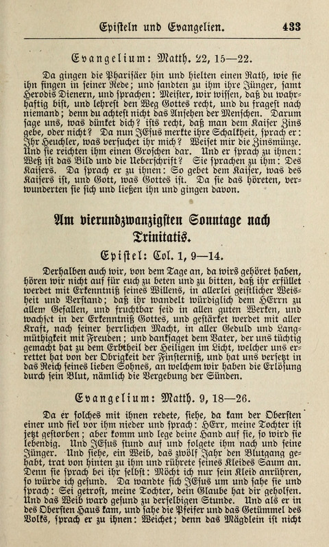 Kirchen-Gesangbuch: für Evangelisch-Lutherische Gemeinden ungeänderter Aubsburgischer Confession page 433