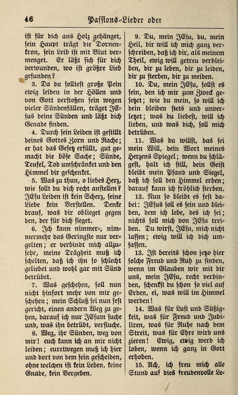 Kirchen-Gesangbuch: für Evangelisch-Lutherische Gemeinden ungeänderter Aubsburgischer Confession page 46