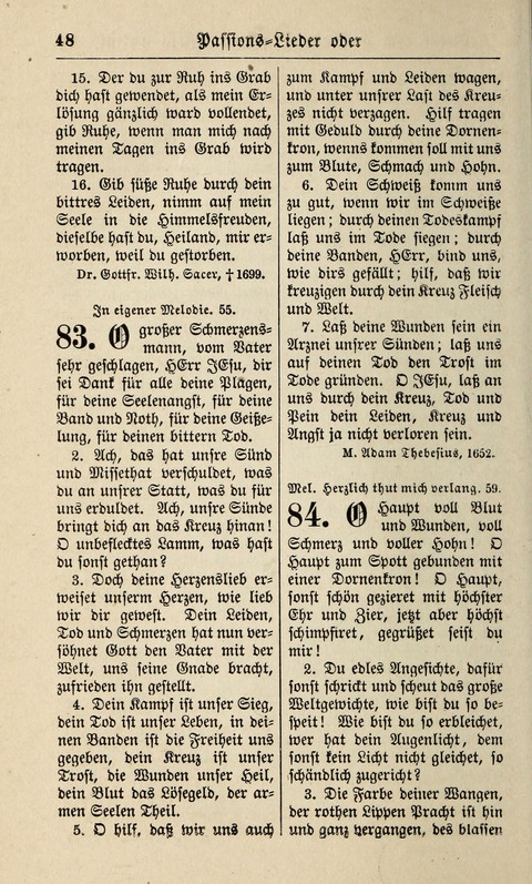 Kirchen-Gesangbuch: für Evangelisch-Lutherische Gemeinden ungeänderter Aubsburgischer Confession page 48