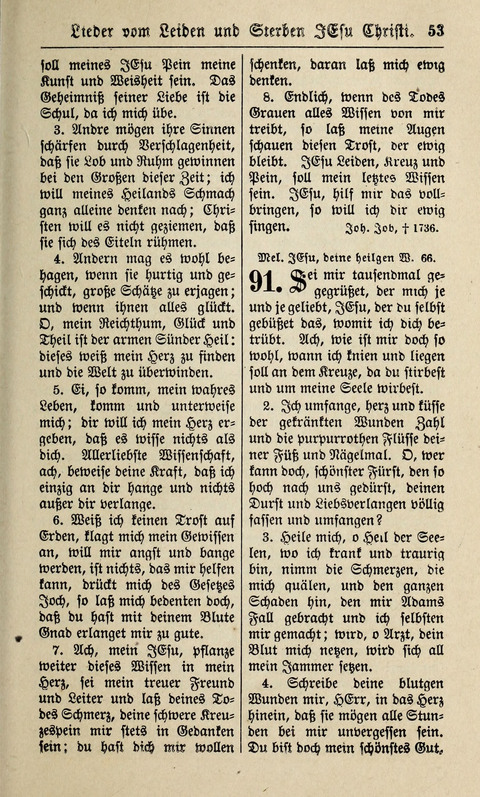 Kirchen-Gesangbuch: für Evangelisch-Lutherische Gemeinden ungeänderter Aubsburgischer Confession page 53