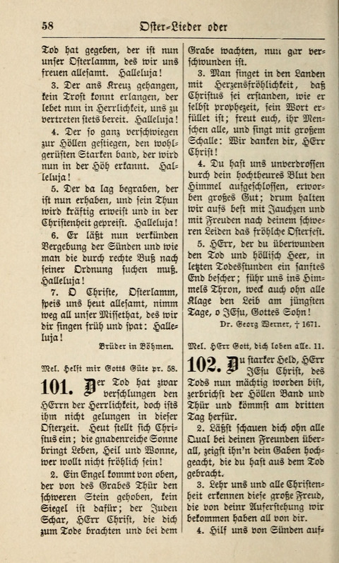 Kirchen-Gesangbuch: für Evangelisch-Lutherische Gemeinden ungeänderter Aubsburgischer Confession page 58