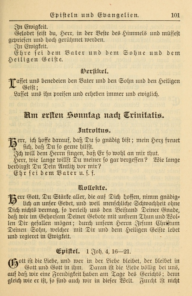 Kirchenbuch für Evangelisch-Lutherische Gemeinden page 101